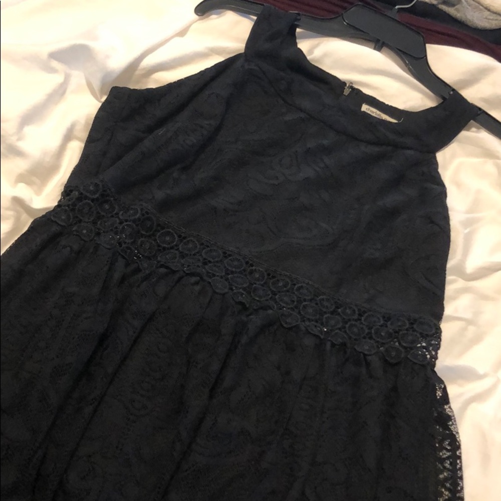 Black lace dress